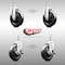 Service Caster 5 Inch 316SS Soft Rubber Wheel Swivel 1/2 Inch Threaded Stem Caster Brakes, 2PK SCC-SS316TS20S514-SRS-121315-2-TLB-2 - alternate 6